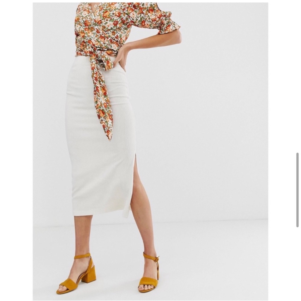 FREE PEOPLE Helen Ribbed Tube Skirt - Size Small